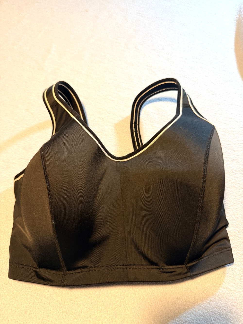Plus Size Livi Active by Lane Bryant Molded Underwire Sports Bra Size 38H Black